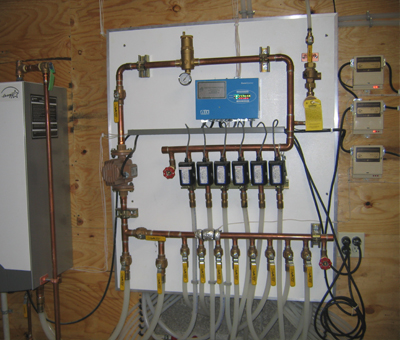 Versacore; hydronic heating distribution and control panel