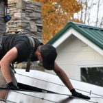 Installing solar panels in Asheville