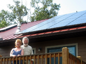 solar panels on customers roof